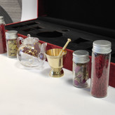 خرید پک لوکس زعفران کادویی همراه با هل، گل محمدی، قوری و هاون – زافارونه فروشگاه تخصصی زعفران صادراتی